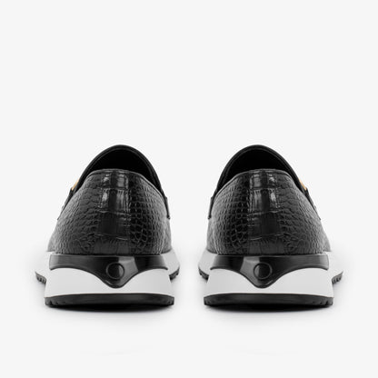 The Padova Black Leather Men Sneaker