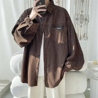 Men's Oversized Button-Up Shirts