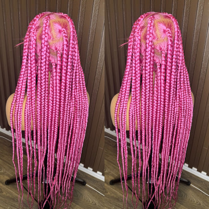 Pink jumbo braids