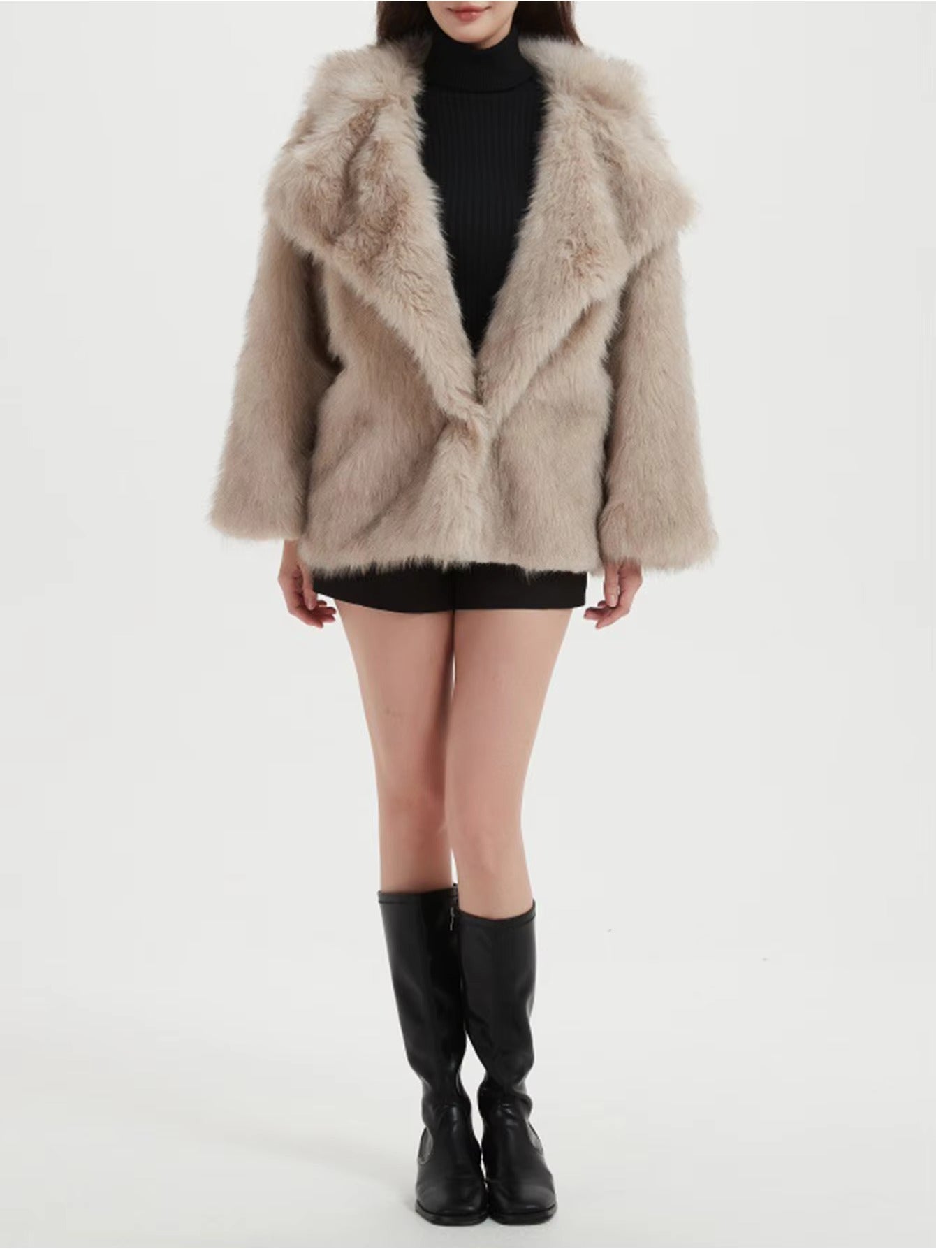 Elegant Sophisticated  Formal Wear V-neck Winter Coat