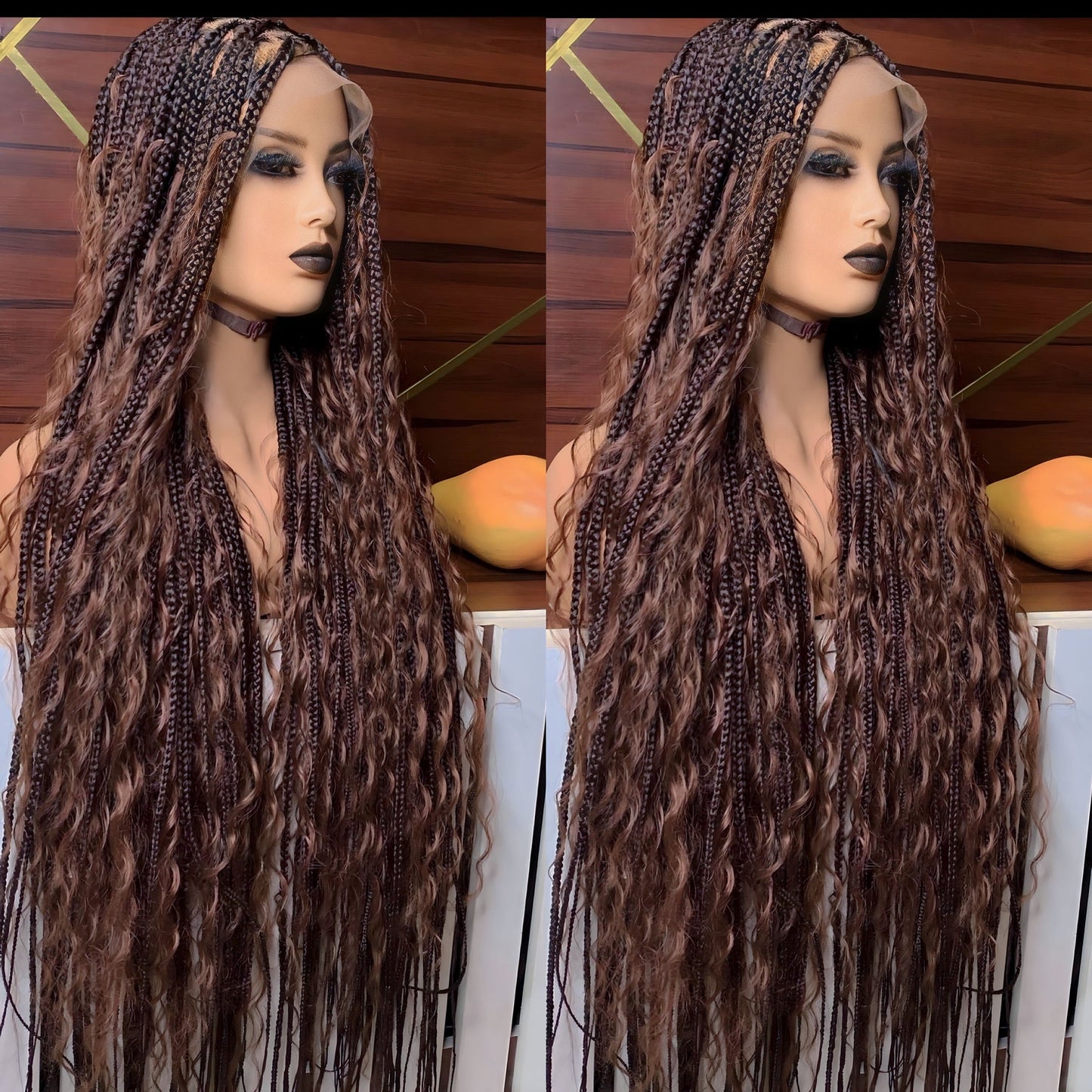 BOHO Knotless Braided wig