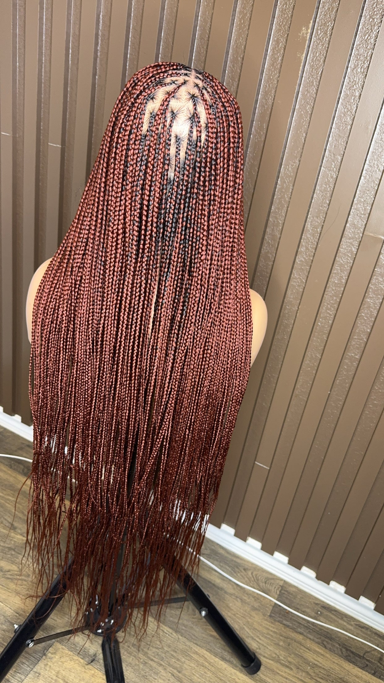 Color 350 knotless braided wig