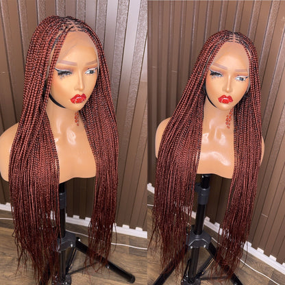 Color 350 knotless braided wig
