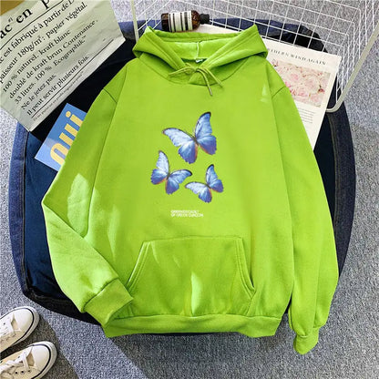 "Plus Size Women's Fleece Hooded Sweater for Students"