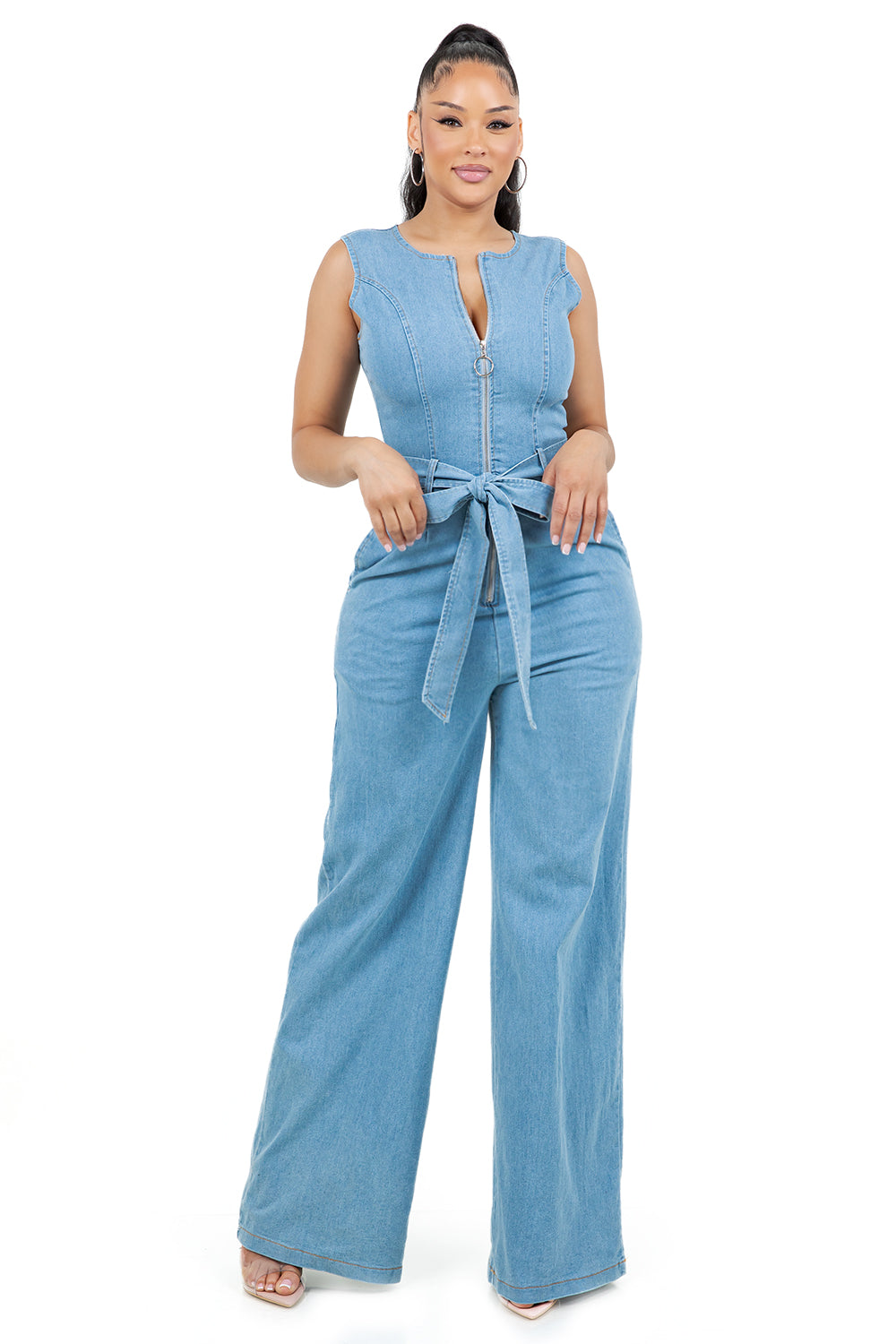 WOMEN FASHION DENIM JUMPSUIT