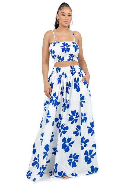 WOMEN FASHION TOP AND SKIRT SET