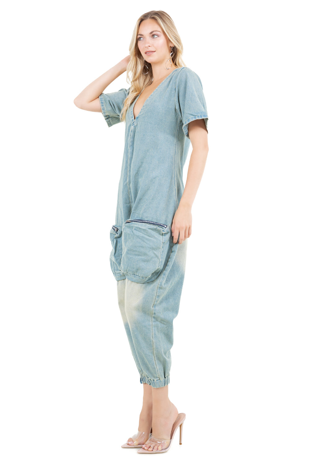 WOMEN FASHION DENIM JUMPSUIT