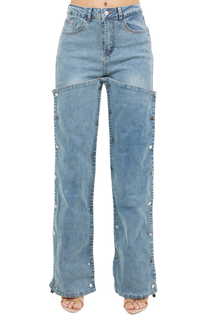 WOMEN FASHION STYLE DENIM PANTS