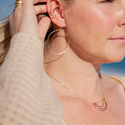 Organic Hoop Earrings