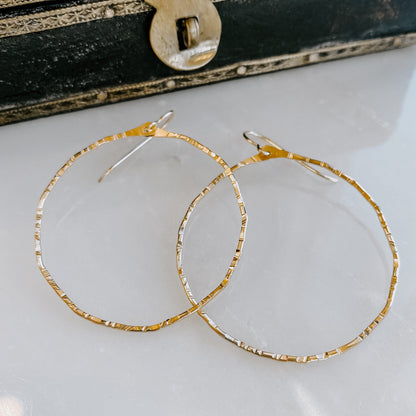 Organic Hoop Earrings