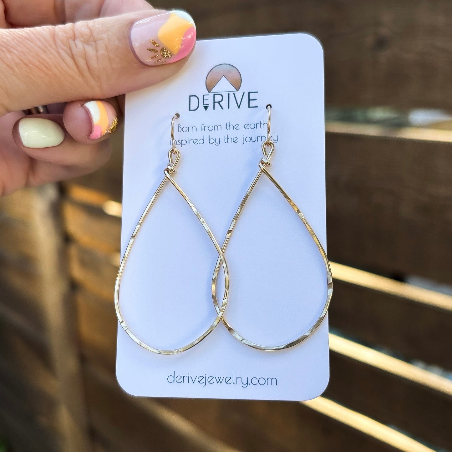 Textured Teardrop Earrings