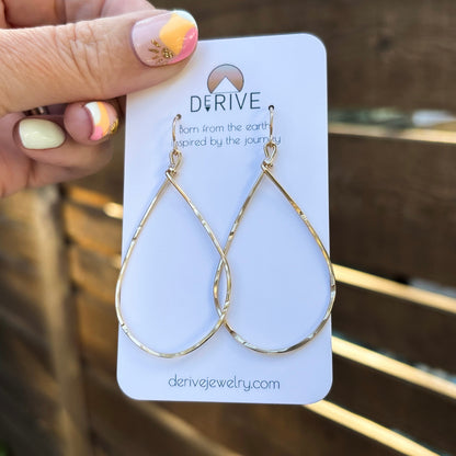 Textured Teardrop Earrings