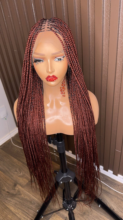 Color 350 knotless braided wig