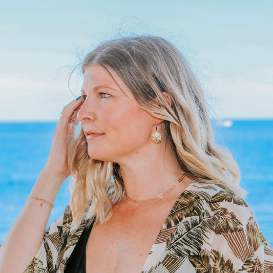 Beachcomers Sand Dollar Earrings