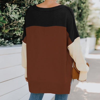 Triple Tone Long Knit Sweater