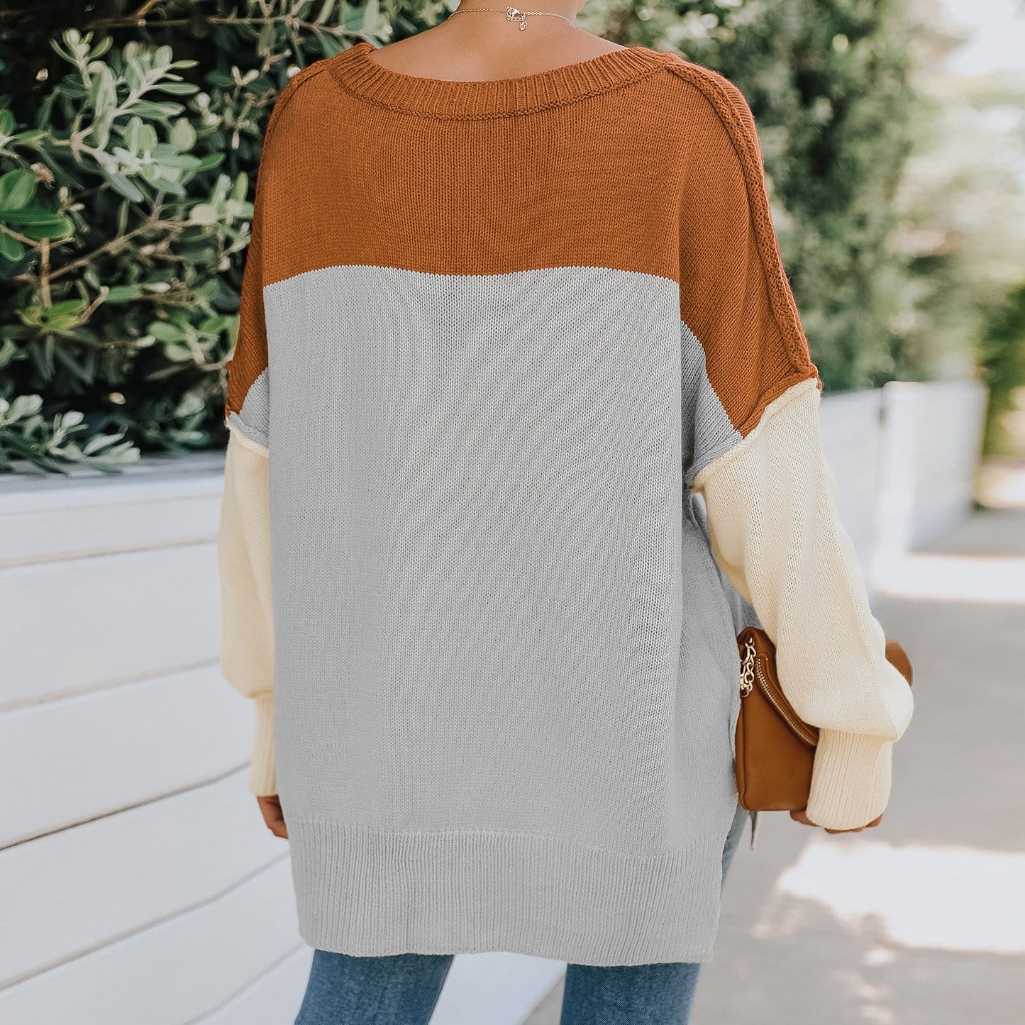 Triple Tone Long Knit Sweater