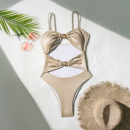 Arrival Tube Top Adjustable Shoulder Strap Swimsuit One Piece Swimsuit