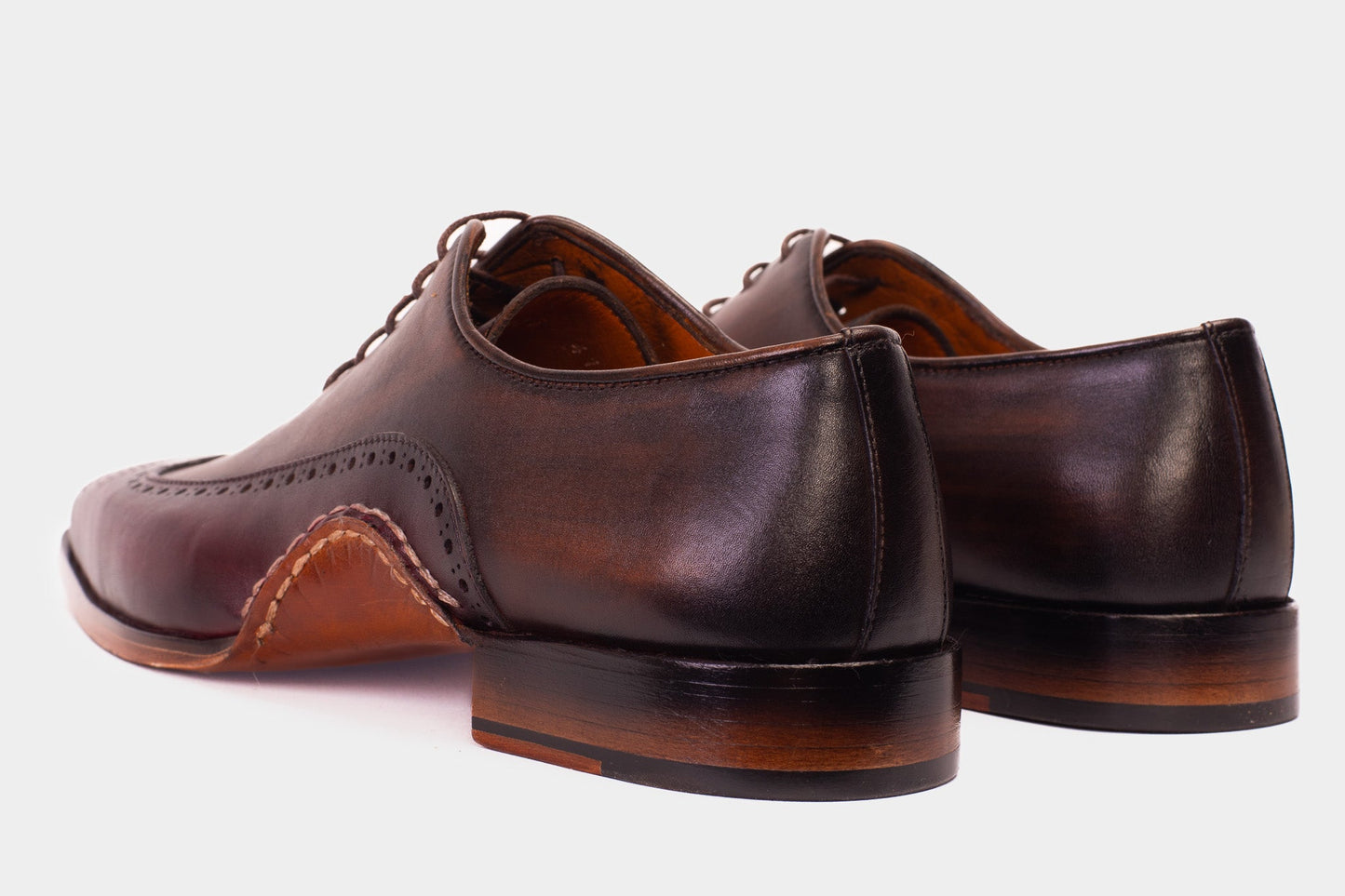 The Royal Hand Craft Burgundy Wingtip Oxford Men Shoe