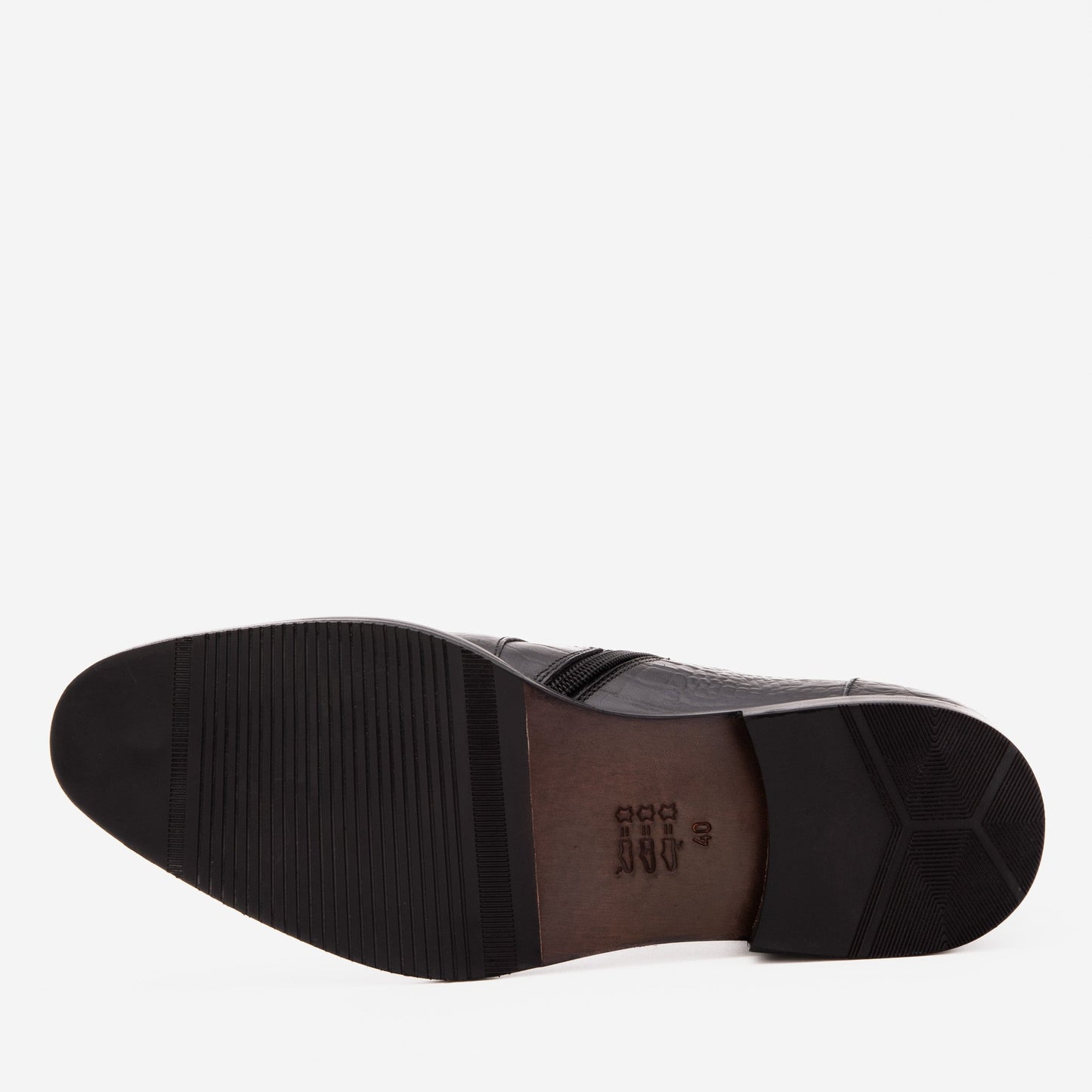 The Randor Black Crocodile Leather Side-Zip Dress Ankle Men Boot