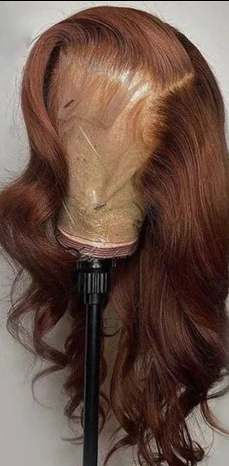 HD 13x4 Chocolate Brown Lace Front Human Hair Wigs For Women Body Wave Transparent 360 Full Lace Frontal Wigs On Clearance Sale