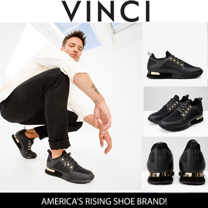 The Emir Black Leather Men Sneaker