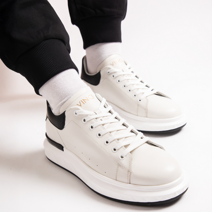 The Linq White Leather Men Sneaker