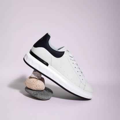 The Linq White Leather Men Sneaker