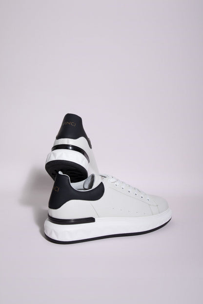 The Linq White Leather Men Sneaker