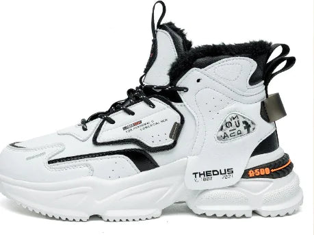 Men's High-Top Sneakers - Hip Hop Casual Style