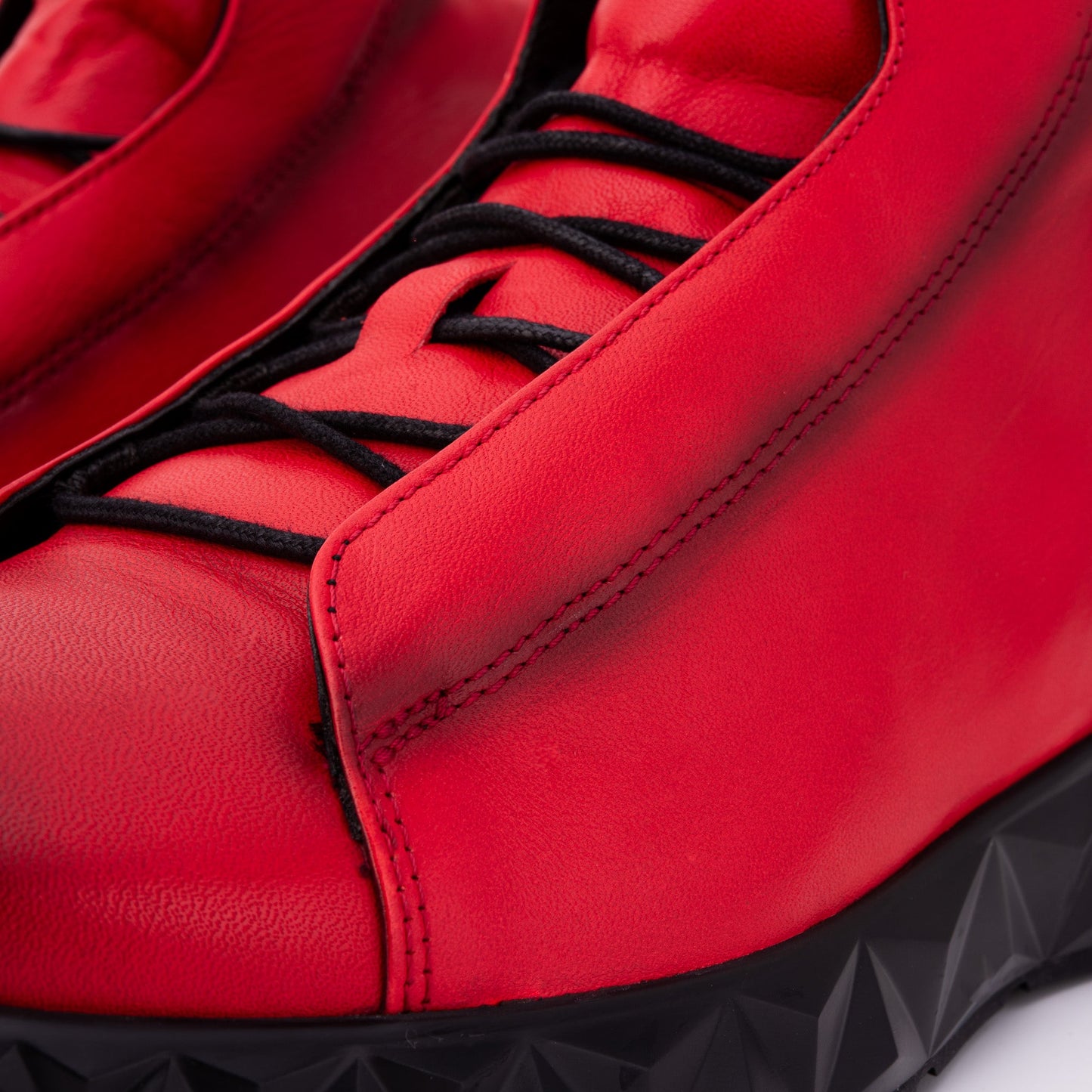 The Vertex Red Leather Men's Sneaker