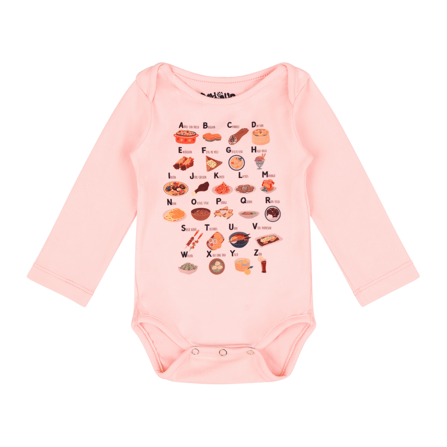 Alphabet Long Sleeve Bodysuit | Multicultural Kids Clothing