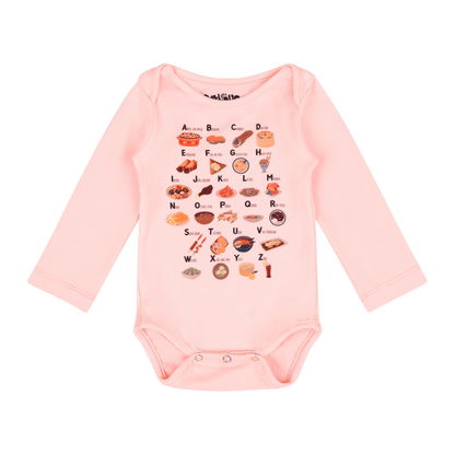 Alphabet Long Sleeve Bodysuit | Multicultural Kids Clothing