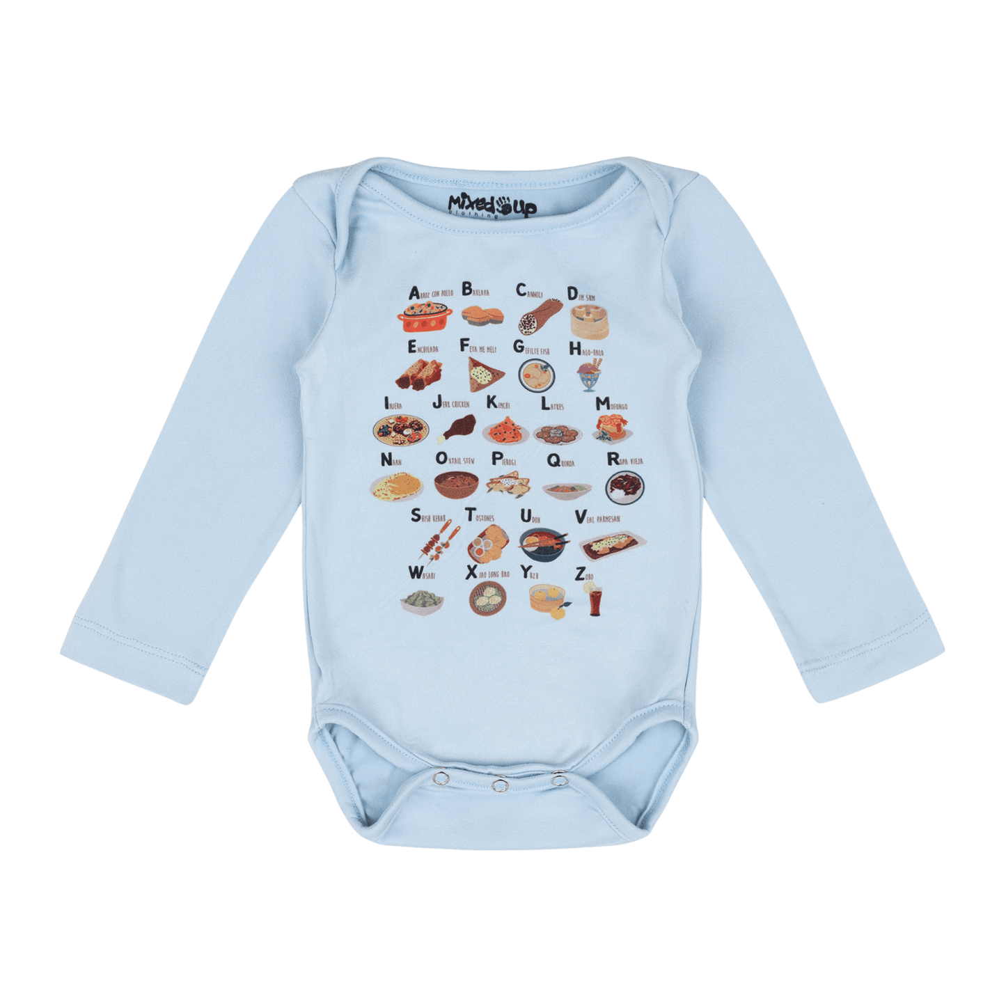 Alphabet Long Sleeve Bodysuit | Multicultural Kids Clothing