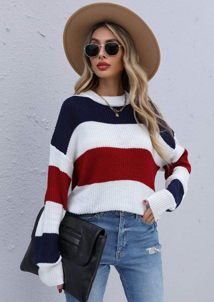 Chunky Knit Striped Sweater