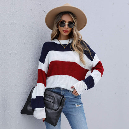 Chunky Knit Striped Sweater
