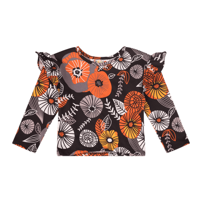 Baby Girls Ruffle Flutter Sleeve Top | Multicultural Kids Clothing