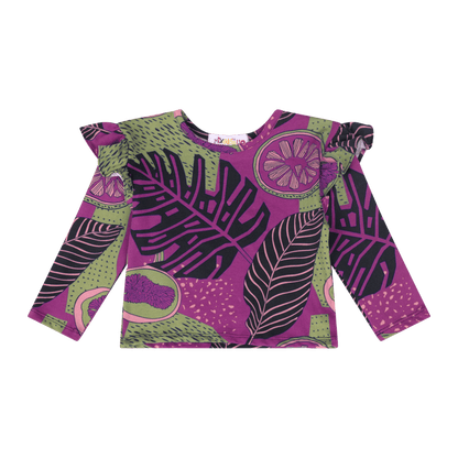Baby Girls Ruffle Flutter Sleeve Top | Multicultural Kids Clothing