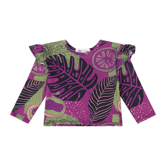 Baby Girls Ruffle Flutter Sleeve Top | Multicultural Kids Clothing