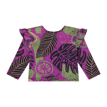 Baby Girls Ruffle Flutter Sleeve Top | Multicultural Kids Clothing