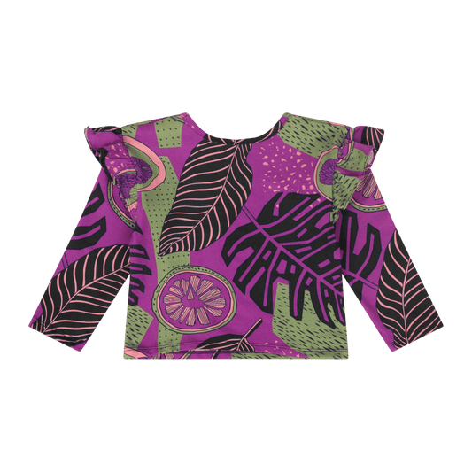 Baby Girls Ruffle Flutter Sleeve Top | Multicultural Kids Clothing