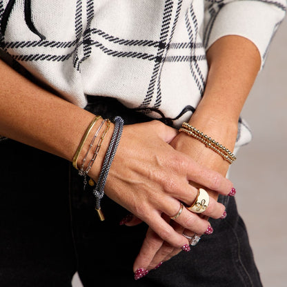 Gold Herringbone Bracelet