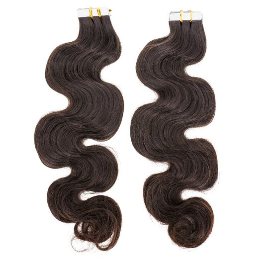 Raw Body Wave 100% Human Hair Tape In Extensions