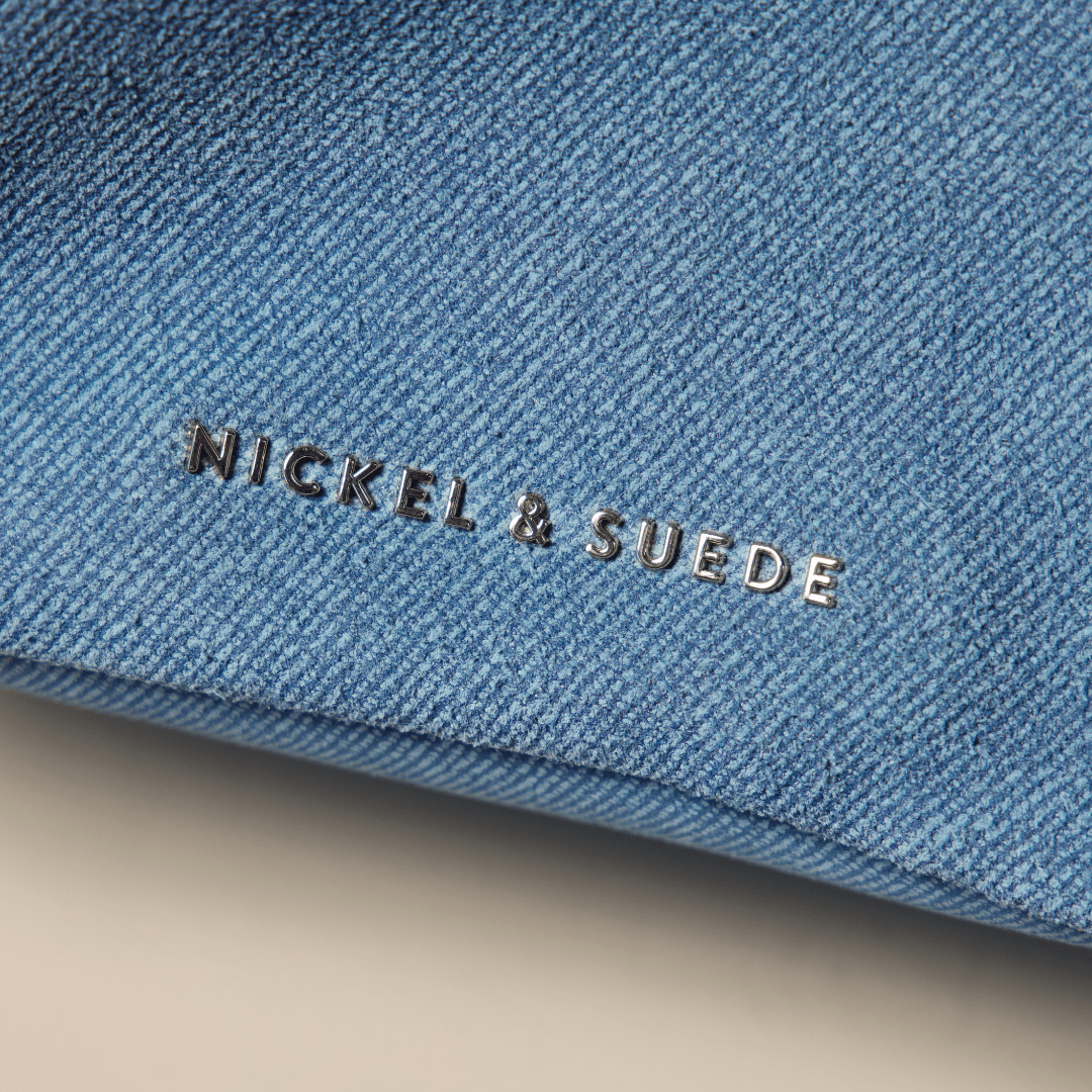 Brigitte Suede Mini Bag in Denim