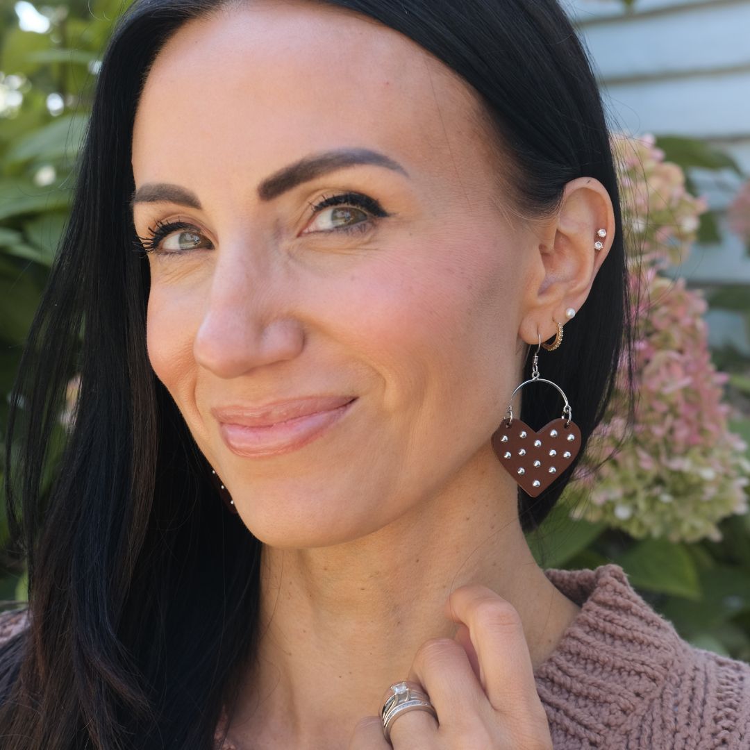 Brown Studded Harlow