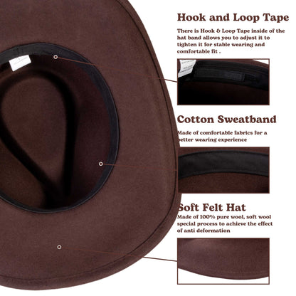 Canyon Dark Coffee Felt Cowboy Hat