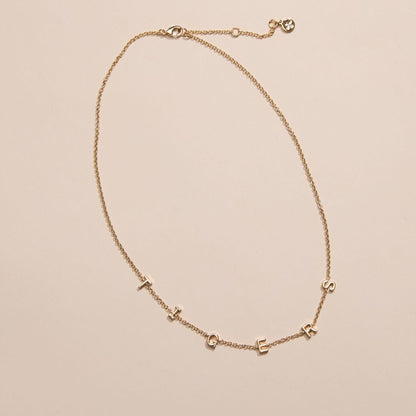 Clemson University "TIGERS" Initial Necklace