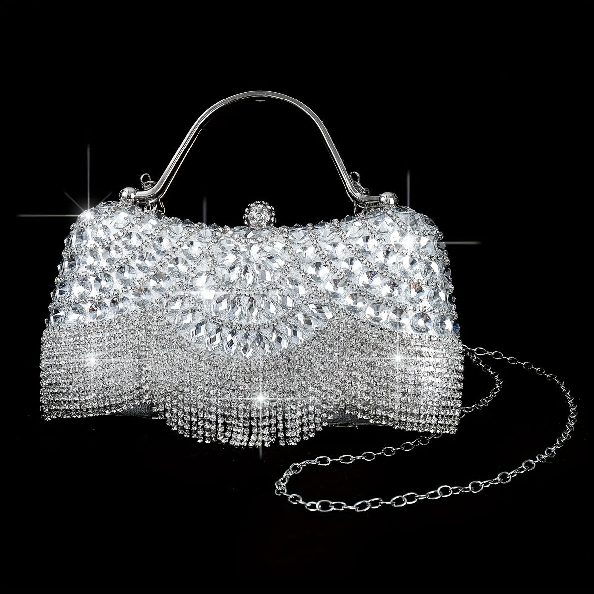 Luxury 4pc Evening Dress Set Gown Bag Jewelry