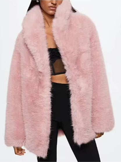 Elegant Sophisticated  Formal Wear V-neck Winter Coat