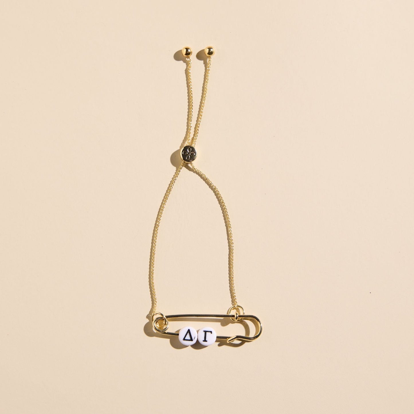 Delta Gamma Sorority Safety Pin Bracelet - Officially Licensed