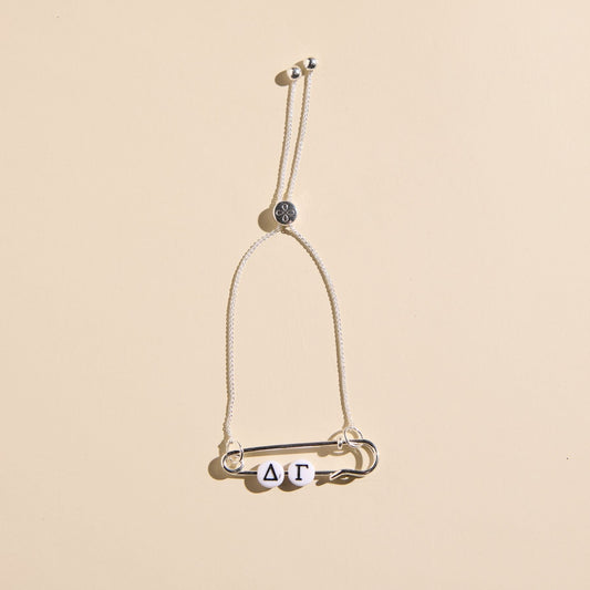 Delta Gamma Sorority Safety Pin Bracelet - Officially Licensed